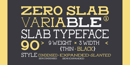 Zero Slab Font Poster 5