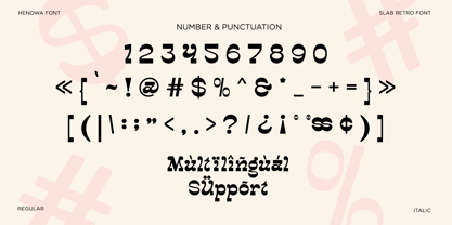 Henowa Font Poster 15