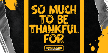 Chaotic Sans Font Poster 9