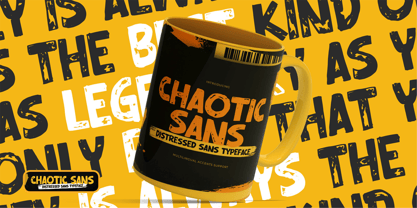 Chaotic Sans Font Poster 5