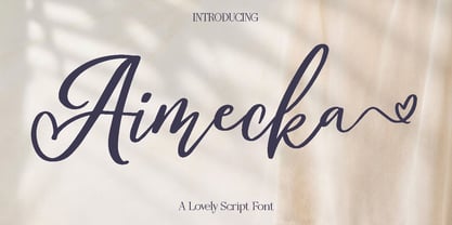 Aimecka Font Poster 1