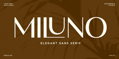 Miluno Font Poster 1