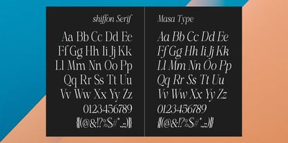 Shiffont Serif Font Poster 12