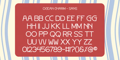Ocean Charm Font Poster 6