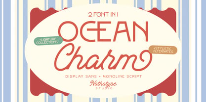 Ocean Charm Font Poster 1