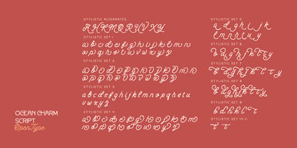 Ocean Charm Font Poster 9