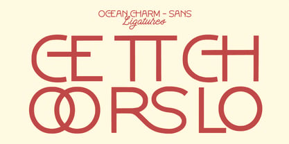 Ocean Charm Font Poster 7