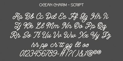 Ocean Charm Font Poster 8