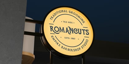 Romanest Font Poster 4