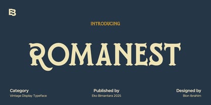 Romanest Font Poster 1