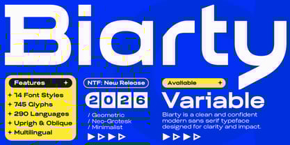 Biarty Font Poster 1
