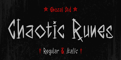 Chaotic Runes Font Poster 1