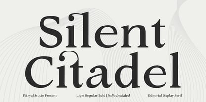 Silent Citadel Font Poster 1