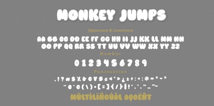 Monkey Jumps Font Poster 8