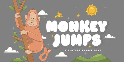 Monkey Jumps Font Poster 1