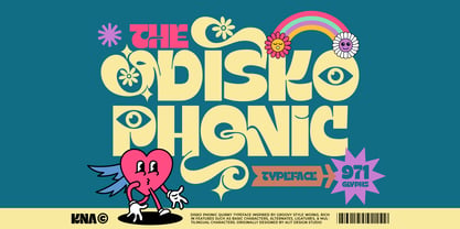 Disko Phonic Font Poster 1