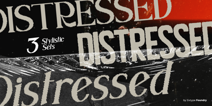 Sx Distext Font Poster 4
