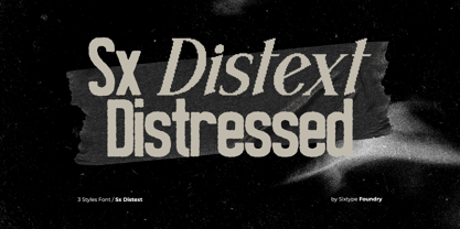 Sx Distext Font Poster 1