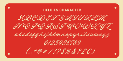 Heldies Font Poster 12