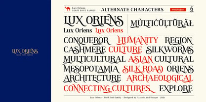 Lux Oriens Font Poster 7