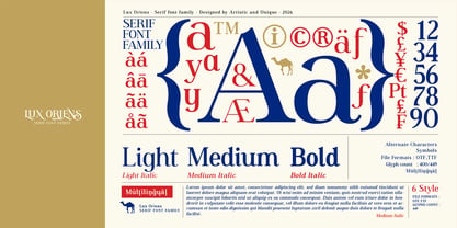 Lux Oriens Font Poster 6