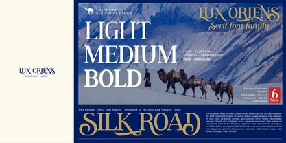 Lux Oriens Font Poster 8