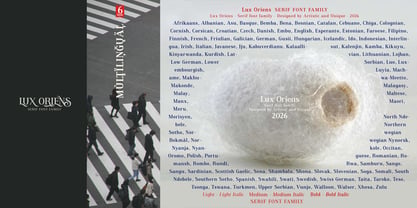 Lux Oriens Font Poster 15