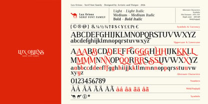 Lux Oriens Font Poster 4
