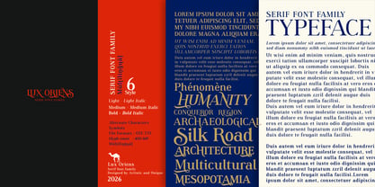 Lux Oriens Font Poster 14