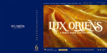 Lux Oriens Font Poster 2