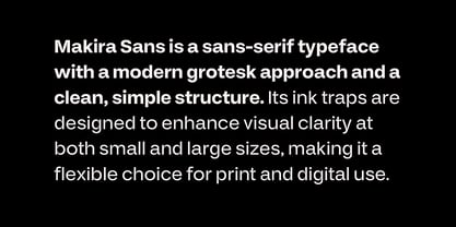 Makira Font Poster 2