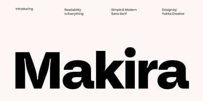 Makira Font Poster 1