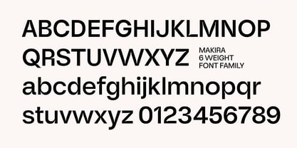 Makira Font Poster 5