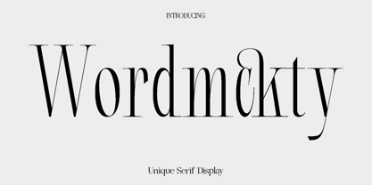 Wordmckty Font Poster 1