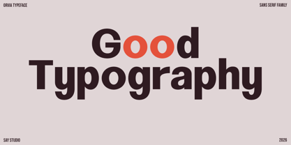 Orvia Font Poster 10
