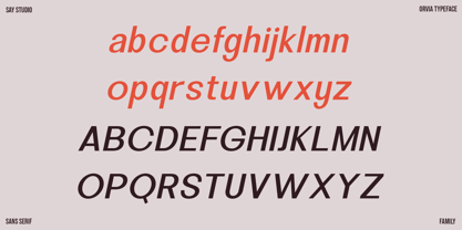 Orvia Font Poster 9