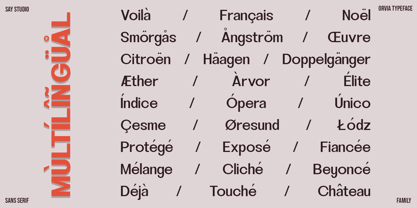 Orvia Font Poster 8