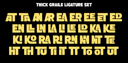 Thick Graile Font Poster 10