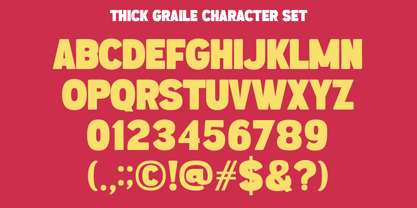 Thick Graile Font Poster 9