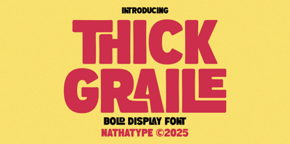Thick Graile Font Poster 1
