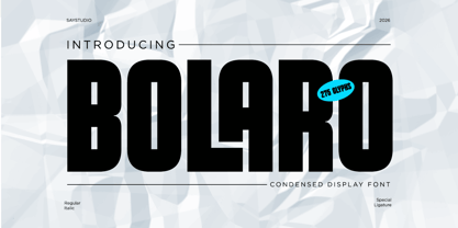 Bolaro Font Poster 1