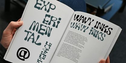 Wavy Inks Font Poster 7