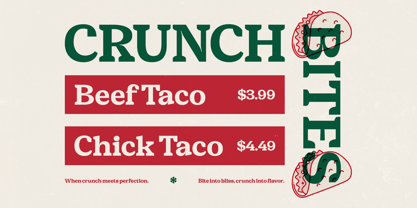 Snack Rush Font Poster 3