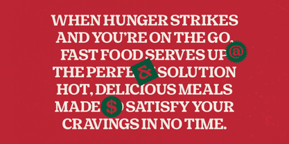 Snack Rush Font Poster 4