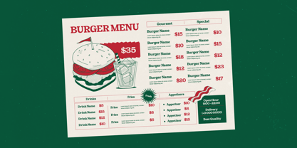 Snack Rush Font Poster 9
