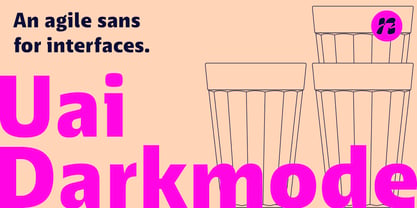 Uai Darkmode Font Poster 1