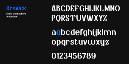 Dravick Font Poster 3