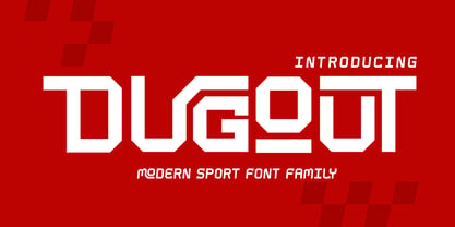 Dugout Font Poster 1