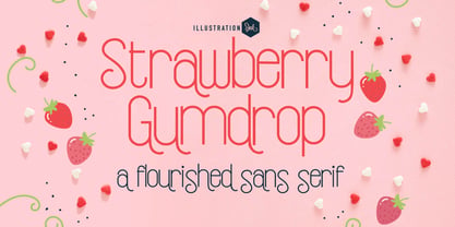 ZP Strawberry Gumdrop Font Poster 2
