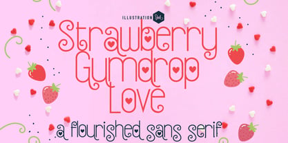 ZP Strawberry Gumdrop Font Poster 1